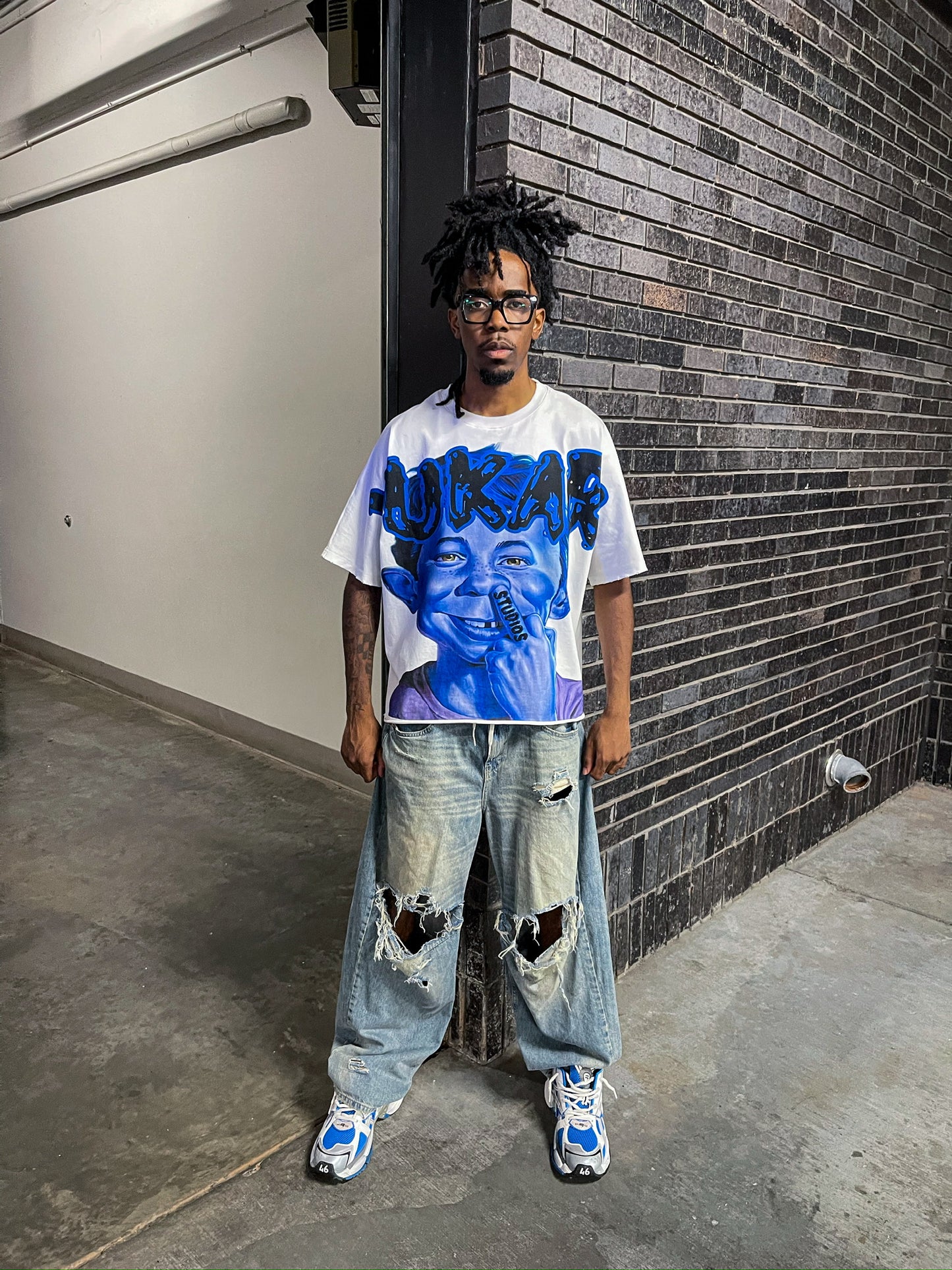 YUKARI BOY TEE-BLUE