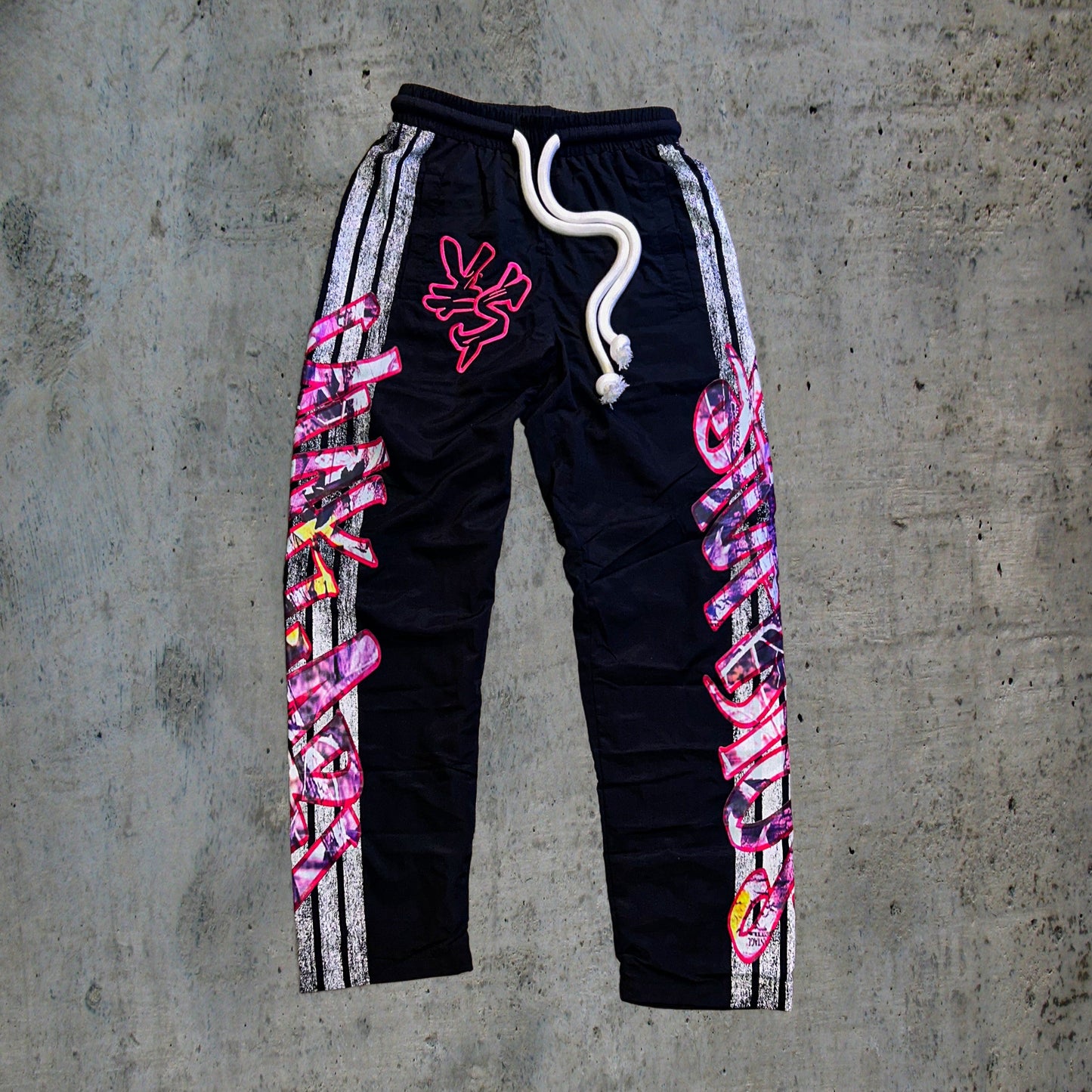 YUKARI NYLON TRACK PANTS- PINK