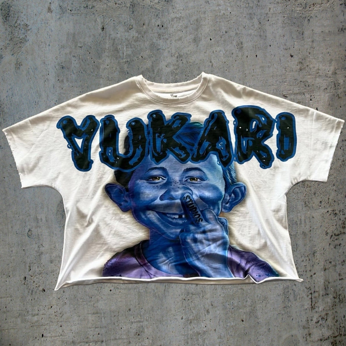 YUKARI BOY TEE-BLUE