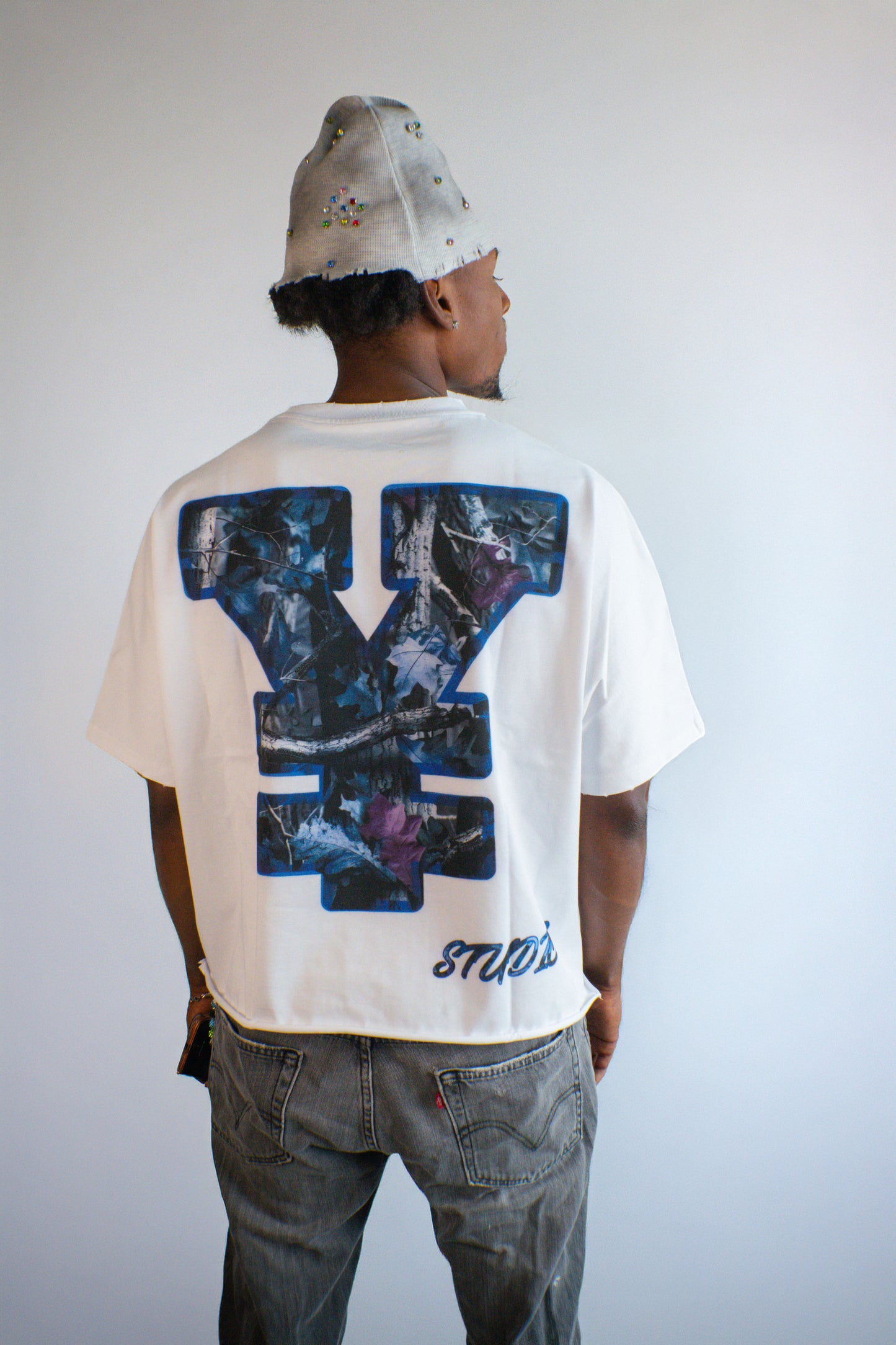 YUKARI BOY TEE-BLUE