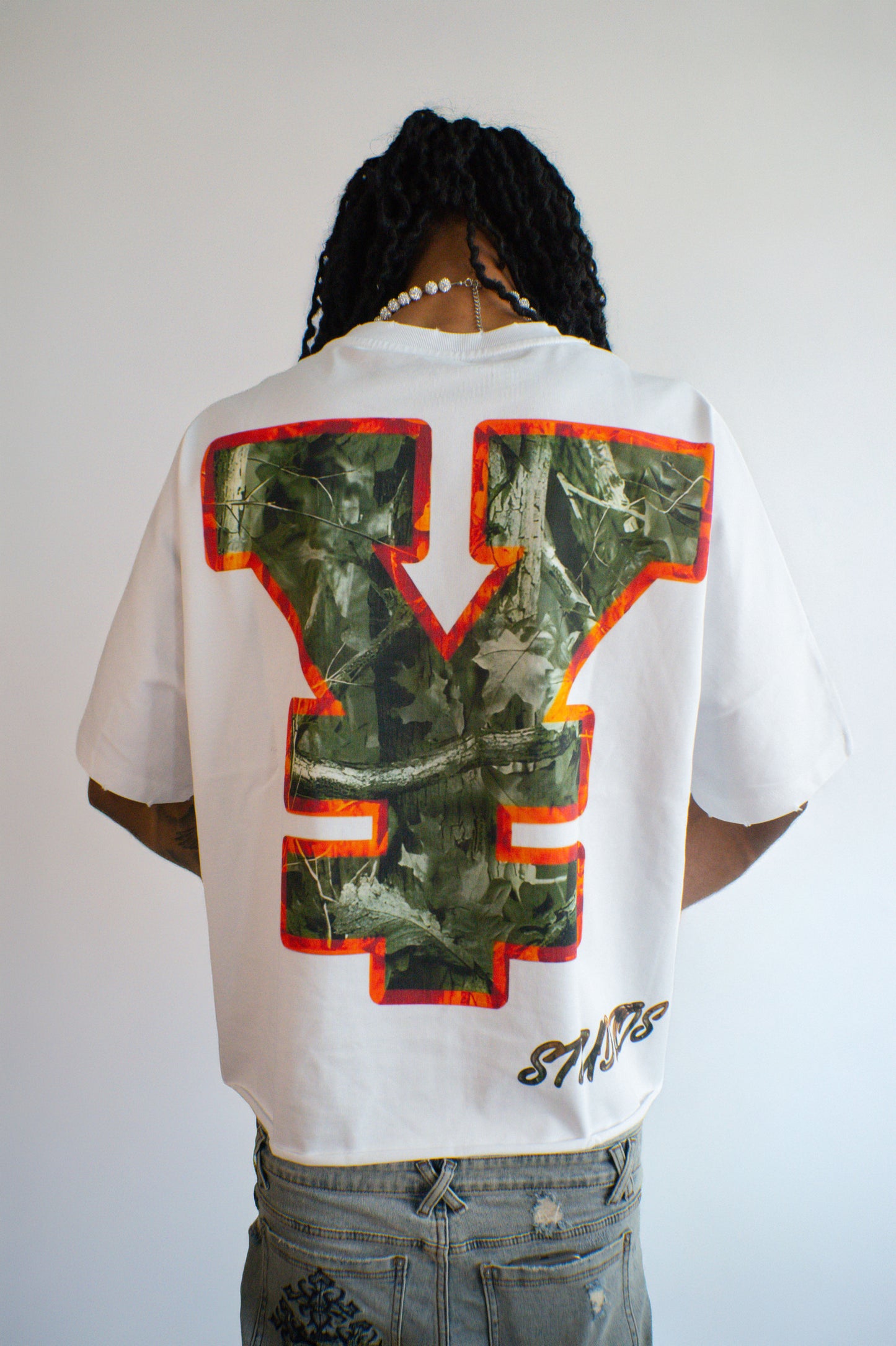 YUKARI BOY TEE-GREEN & ORANGE