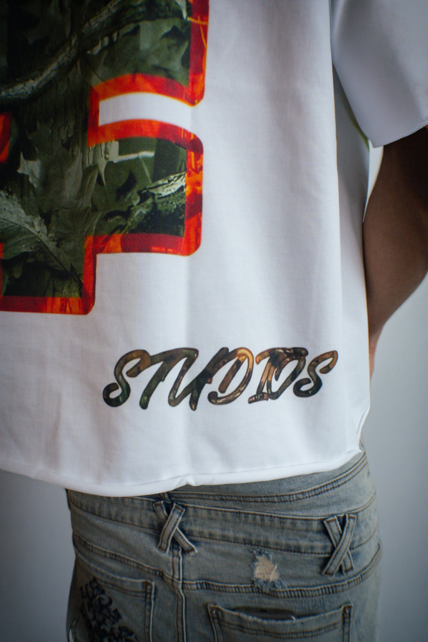 YUKARI BOY TEE-GREEN & ORANGE