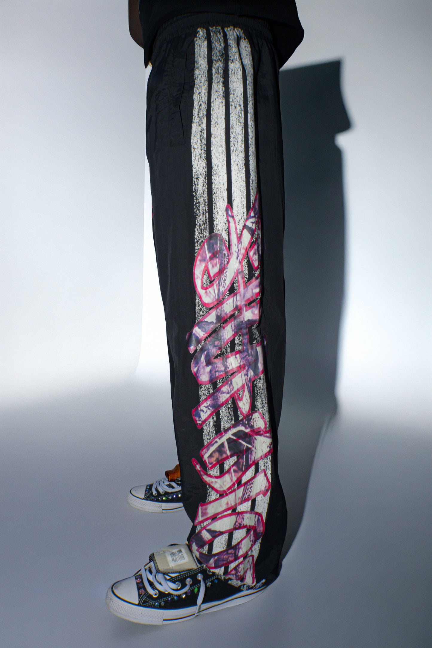 YUKARI NYLON TRACK PANTS- PINK