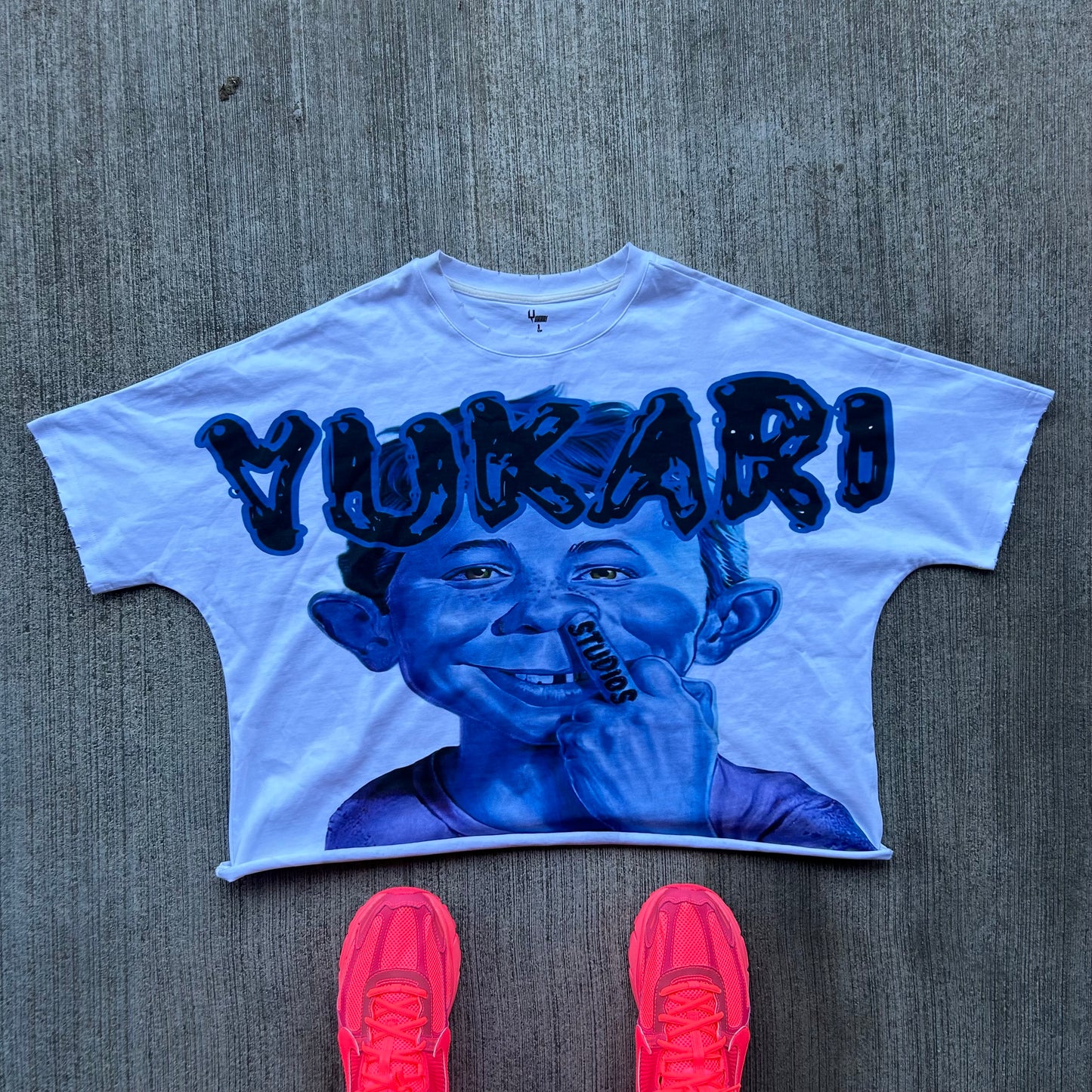 BLUE YUKARI BOY TEE