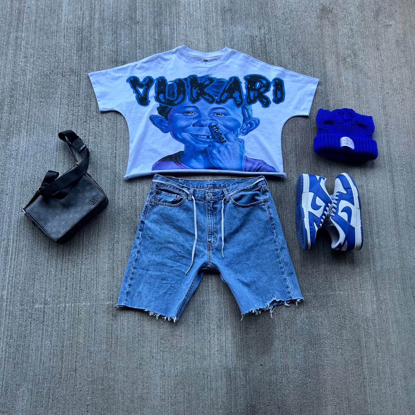 BLUE YUKARI BOY TEE